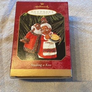 Stealing A Kiss- 1997 Handcrafted Keepsake Ornament. In Original Box